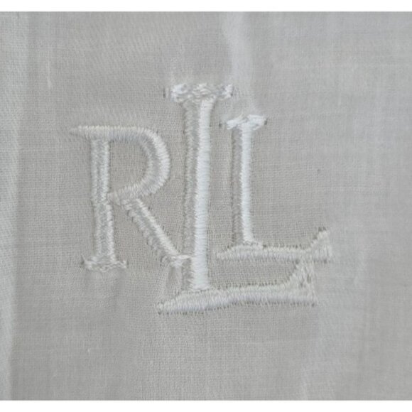 Lauren Ralph Lauren Womens 3X White Button-Up Shirt Dress 100% Cotton With Embro - Picture 3 of 8